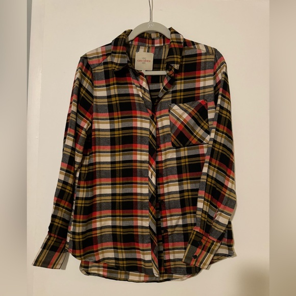 CASA CABANA WOMEN'S WENDY PLAID BUTTON DOWN SHIRT medium - Picture 2 of 5